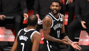 Kyrie Irving und Kevin Durant haben mit den Brooklyn Nets eine bittere Pleite gegen die Cavs nach zweifacher Overtime kassiert.