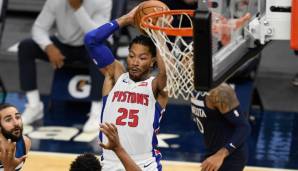 Platz 8: DERRICK ROSE (Detroit Pistons) - 183.899 Stimmen - Stats 2020/21: 14,2 Punkte und 4,2 Assists bei 42,9 Prozent aus dem Feld (15 Spiele)