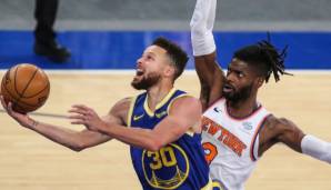 Stephen Curry erzielte bei den New York Knicks 37 Punkte.