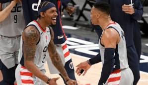 Platz 1: BRADLEY BEAL (Washington Wizards) - 2.528.719 Stimmen - Stats 2020/21: 32,8 Punkte, 5,0 Rebounds und 4,5 Assists bei 46,8 Prozent aus dem Feld (21 Spiele)