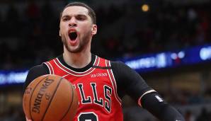 Platz 5: ZACH LAVINE (Chicago Bulls) - 936.309 Stimmen - Stats 2020/21: 28,2 Punkte, 5,0 Rebounds und 4,5 Assists bei 51,8 Prozent aus dem Feld (24 Spiele)