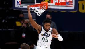 Platz 4: DONOVAN MITCHELL (Utah Jazz) - 479.632 Stimmen - Stats 2020/21: 24,0 Punkte und 5,1 Assists bei 43,7 Prozent aus dem Feld (23 Spiele)