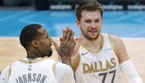 Platz 2: LUKA DONCIC (Dallas Mavericks) - 2.484.552 Stimmen - Stats 2020/21: 27,8 Punkte, 8,7 Rebounds und 9,3 Assists bei 46,1 Prozent aus dem Feld (25 Spiele)