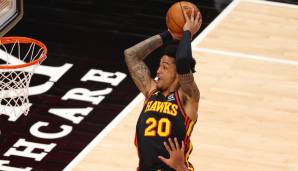 Platz 3: JOHN COLLINS | Team: Atlanta Hawks | Alter: 23 | Status: Restricted Free Agent | Gehalt 20/21: 4,1 Mio.| Stats 20/21: 18,2 Punkte, 7,8 Rebounds, 54,5 Prozent FG (47 Spiele).