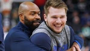 Mavs-Star Luka Doncic (r.) soll großer Fan von Assistant Coach Jamahl Mosley sein. Wird er neuer Head Coach?