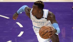 Platz 4: DENNIS SCHRÖDER | Team: Los Angeles Lakers | Alter: 27 | Status: Unrestricted Free Agent | Gehalt 20/21: 16 Millionen | Stats 20/21: 15,4 Punkte und 5,8 Assists bei 43,7 Prozent FG und 33,5 Prozent Dreier in 32,1 Minuten (61 Spiele).