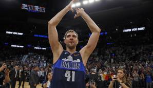 Dirk Nowitzki hat im April 2019 nach 21 Jahren bei den Dallas Mavericks seine Karriere beendet.