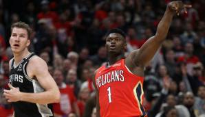 Die Pelicans standen im Januar bei 17-27, als Zion gegen San Antonio sein viel umjubeltes Debüt gab. Aber: Die Ärzte ließen ihn nur in kurzen Stints auf das Feld, was später noch für Ärger sorgen sollte.