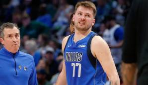 Luka Doncic von den Dallas Mavericks hat sich eine Wadenzerrung zugezogen.