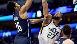 Rudy Gobert dominierte in der Zone gegen die Dallas Mavericks.