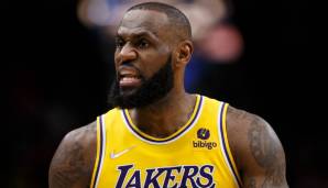 Platz 3: LEBRON JAMES (Los Angeles Lakers) - 30,3 Punkte, 8,2 Rebounds, 6,2 Assists über 56 Spiele (52,4 Prozent FG, 35,9 Prozent Dreier)