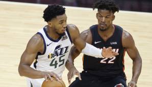 Die Heat sind offenbar hinter Donovan Mitchell (l.) und Kevin Durant her.