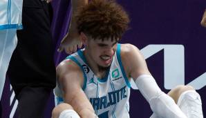 LaMelo Ball verletzte sich bei einem Drive gegen die Washington Wizards.