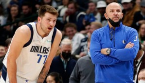 Luka Doncic und Head Coach Jason Kidd können mit dem Saisonstart der Mavs nicht zufrieden sein.