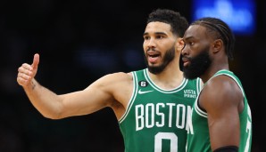 Jayson Tatum (links) ist bei den Celtics die Nummer eins, allerdings verdient Jaylen Brown (rechts) derzeit sogar mehr