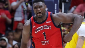 Zion Williamson verletzte sich im Spiel gegen die Los Angeles Lakers am Oberschenkel.