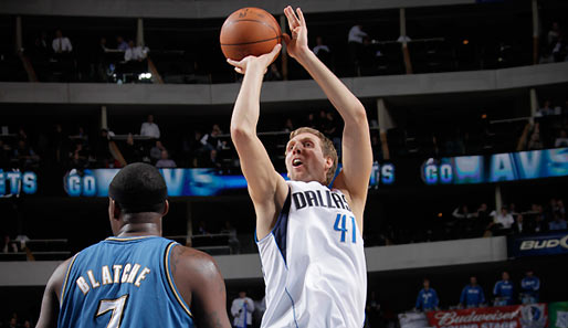 Mavs-Topscorer Dirk Nowitzki steuerte 24 Punkte zum Erfolg gegen die Wizards bei