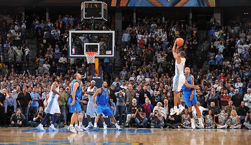 Nuggets-Guard Arron Afflalo beendete mit seinem Buzzer-Beater die Siegesserie der Mavs