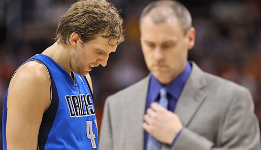 Dirk Nowitzki nimmt im Interview seinen Coach Rick Carlisle in Schutz