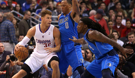 Blake Griffin (l.) erzielte gegen die Mavs 19 Punkte