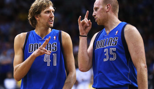 Dirk Nowitzki und Chris Kaman stehen vor dem Spiel gegen die Spurs in der Pflicht