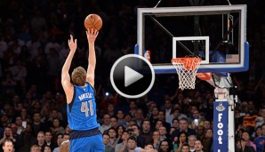 Dirk Nowitzki sorgte trotz eines schwachen Spiels mit dem Buzzer-Beater für den Sieg der Mavs