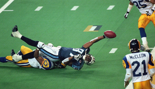 Ein Yard fehlte Titans-Receiver Kevin Dyson zum Ausgleich gegen die Rams