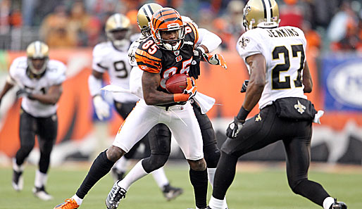 Wide Receiver Chad Ochocinco (l.) wechselt von den Bengals nach New England