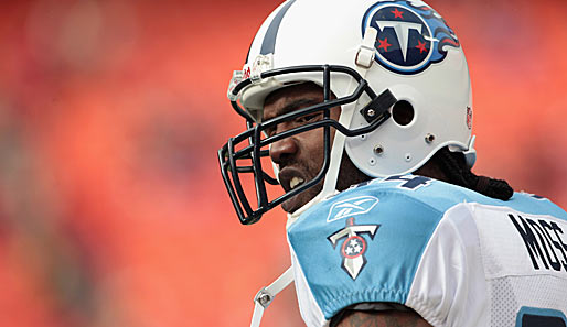 Randy Moss von den Tennessee Titans hat seine Karriere beendet