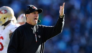 Jim Harbaugh ist sich noch sicher, ob er auch in der kommenden Saison die 49ers coachen wird