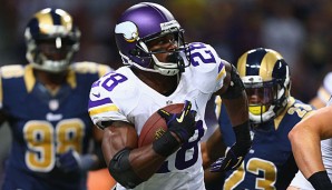 Adrian Peterson wurde von den Vikings zunächst auf die Exempt List gesetzt