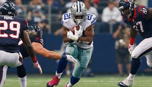 Joseph Randle (M.) erlief in dieser Saison bisher 113 Yards für die Cowboys