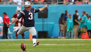 Seit 2006 kickt Gostkowski für die New England Patriots