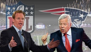 Roger Goodell und Robert Kraft liegen sich in den Haaren