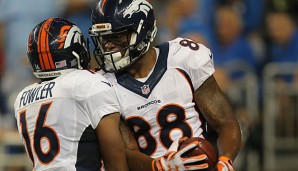 Demaryius Thomas fing den wichtigen TD-Pass kurz vor der Pause - Denver wahrt die weiße Weste