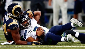 Russell Wilson erlebte gegen die St. Louis Rams einmal mehr einen harten Tag