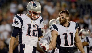 Die Patriots hoffen auf Julian Edelman (r.) - es wartet eine aggressive Chiefs-Defense