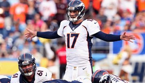 Brock Osweiler gewann in der Vorsaison fünf von sieben Start-Einsätzen