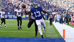 Odell Beckham trug die Giants gegen Baltimore mit persönlichen Bestwerten zum Heimsieg