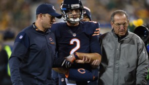 Bears-Quarterback Brian Hoyer brach sich gegen Green Bay den linken Arm