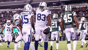 Dwayne Allen (No. 83) gelangen beim Schützenfest über die Jets gleich drei Touchdowns