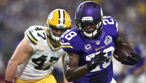 Adrian Peterson spielt seit 2007 für die Minnesota Vikings