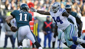 Randy Gregory (r.) wird länger auf die QB-Jagd verzichten müssen