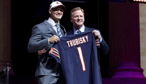 Mitchell Trubisky ging mit dem zweiten Pick zu den Chicago Bears