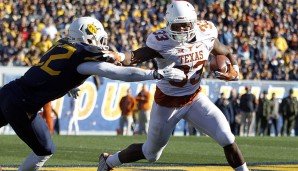 10. D'Onta Foreman, Texas. Großer Back, der für seine Statur allerdings eine beeindruckende Athletik offenbart: Sucht eher nach Lücken, anstatt in Gegner zu rennen. Kann aber Verteidiger mit sich ziehen. Verbessern muss er sich aber enorm im Passing Game