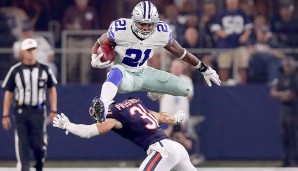 RUNNING BACKS: 5. Ezekiel Elliott, Dallas Cowboys: Overall Rating: 90 - Speed: 92 - Beschleunigung: 91 - Beweglichkeit: 94 - Stärke: 81