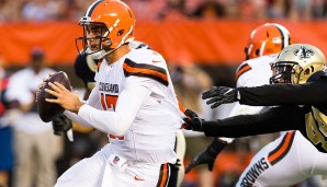 Brock Osweiler, Cleveland Browns: Die Browns haben mit Kessler eine mögliche Alternative und mit Kizer einen vielversprechenden Rookie - und nicht zu vergessen gilt: Osweiler kam ursprünglich nur, weil die Browns einen Draft-Pick wollten