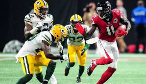 Allerdings gab es für die Packers altbekannte Probleme - namentlich: Julio Jones. Green Bay fand erneut kaum eine Antwort für Atlantas Star-Receiver