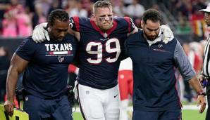 J.J. Watt verletzte sich früh im Spiel gegen die Chiefs