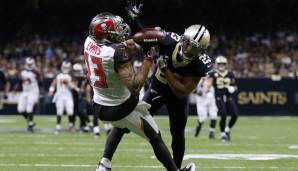 Mike Evans (l.) im Zweikampf mit Marshin Lattimore